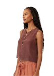 sleeveless-half-placket-top-casablanca-brown-621418